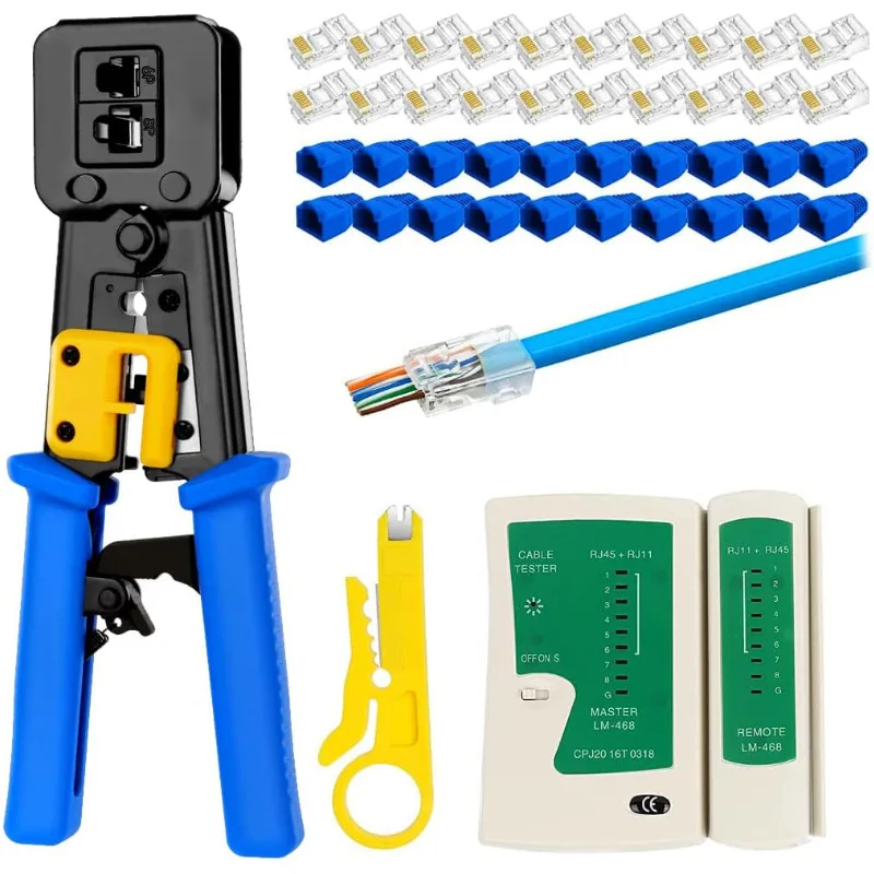 Network installation tester set, household network pliers combination set