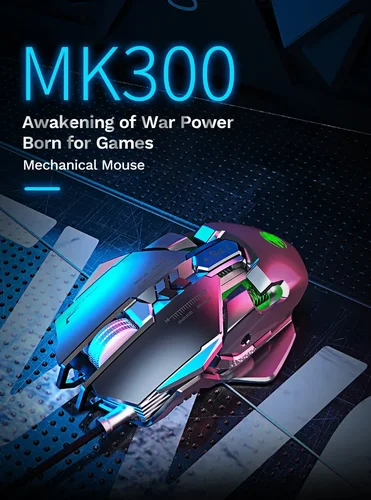 Imagen 2 del producto Ratón mecánico con cable de contrapeso DIY de succión magnética RGB 6400 DPI para PC de juegos Esports