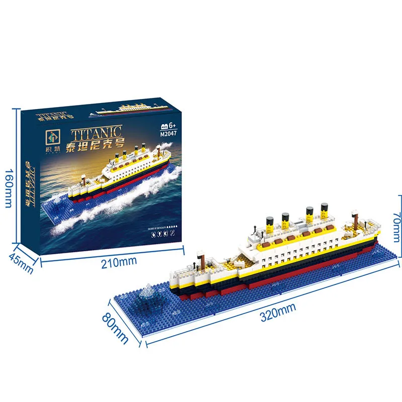 

World Classic Titanics Large Ship Building Blocks Educational Toys All Age Appropriate Toys for Children's Brick Birthday Gifts