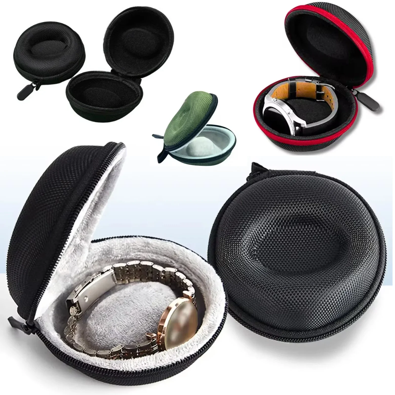 1-2Pcs Travel Case Portable Storage Box For Single Watch Shock And Impact-resistant For Wristwatches Smart Watches