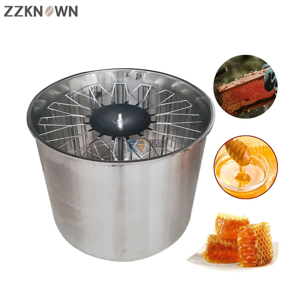 2024 Electric Horizontal Honey Centrifuge Extractor Stainless Steel Electrical Honey Extractor