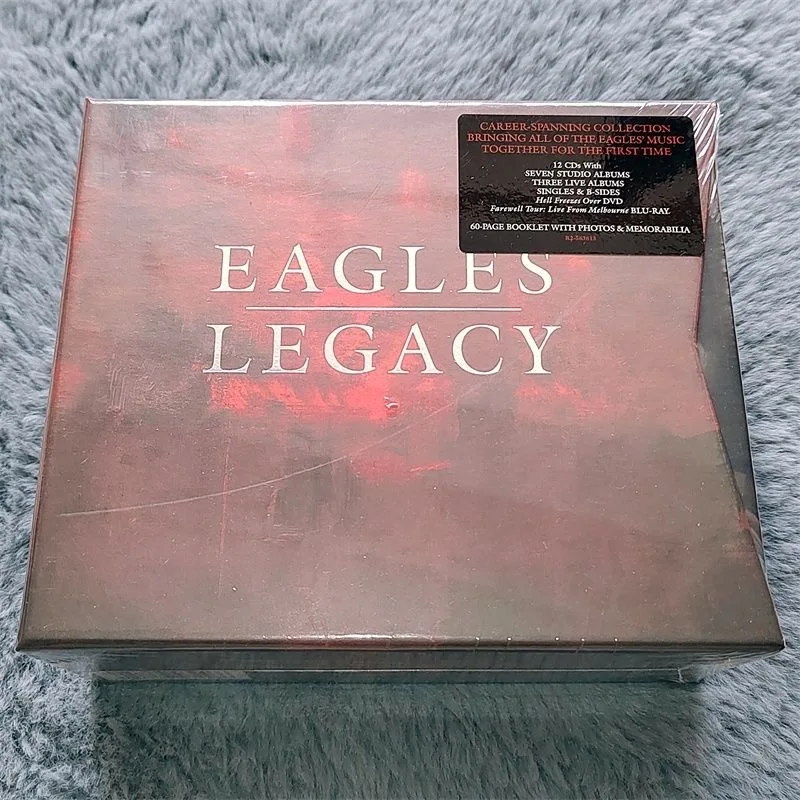 Classic Eagles Glenn Frey Music CD Legacy Album Hotel California 12pcs Music Record+DVD+BD Cosplay Soundtracks Box Collection