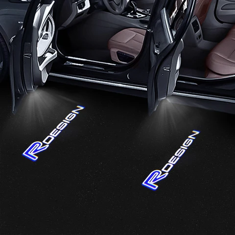 Для VOLVO V40 2013 2014 2015 2016-2022 V60 S80 S60 XC60 XC90 Rdesign светодиодная лампа приветствия двери автомобиля логотип проектор свет аксессуары