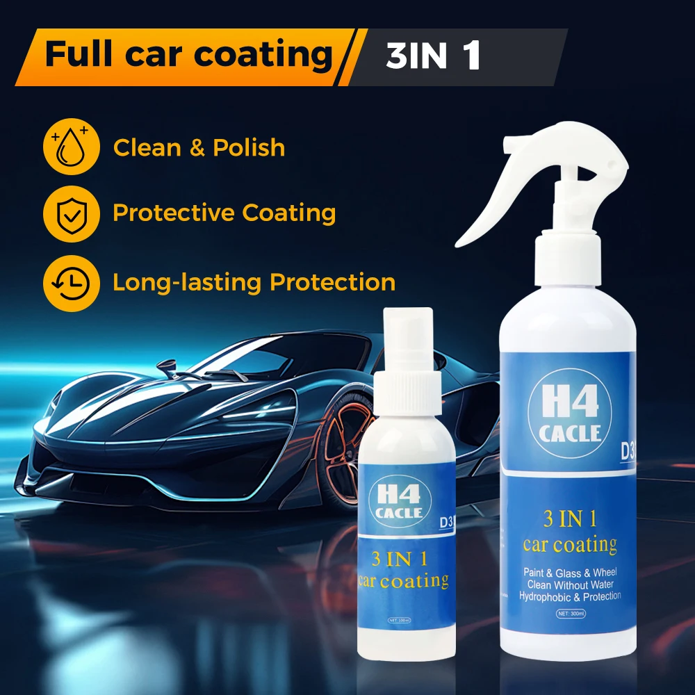 3 in 1 Car Paint Coating Brightening Renovation Dust Removal Cleaning Maintenance Crystal Plating Agent Coating Agent