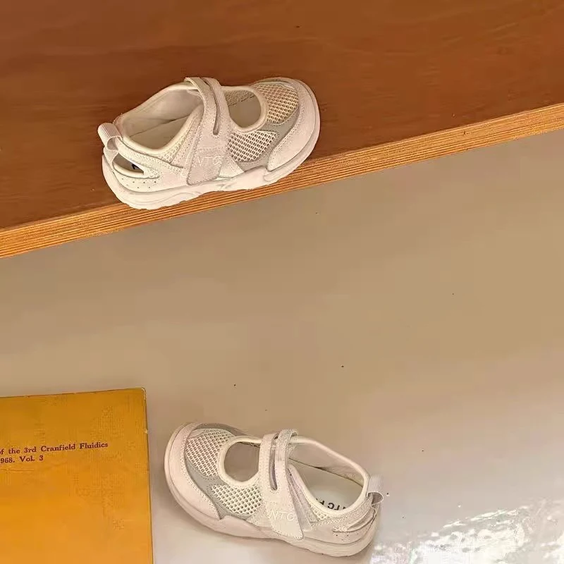 Kids Summer New Soft Fashion Breathable Thick-soled Sneakers Baby Hot Sale Daily Model School Sports Meeting Vulcanized Shoes
