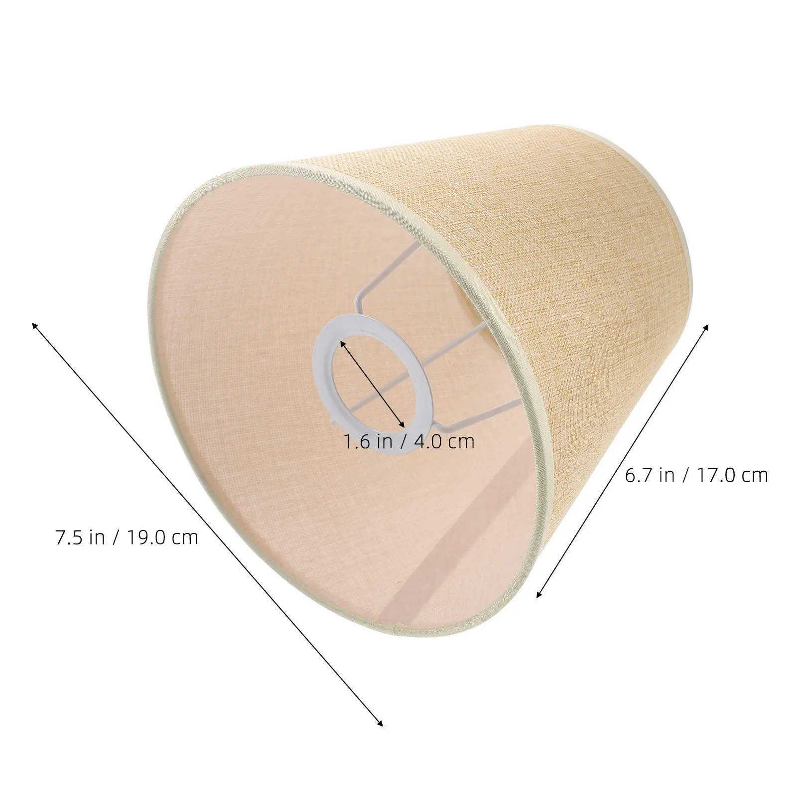 Linen Fabric Lamp Shade Desk Lamp Cover Simple Structure Table Lampshade Lightweight Replacement Lampshade for Home E27