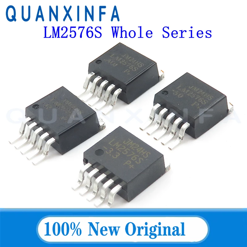 10PCS LM2576S-3.3 LM2576S-5.0 LM2576S-12 LM2576S-Adj (Adjustable) LM2576S 3V/5V/12V/ Adjustable voltage regulator/buck tube