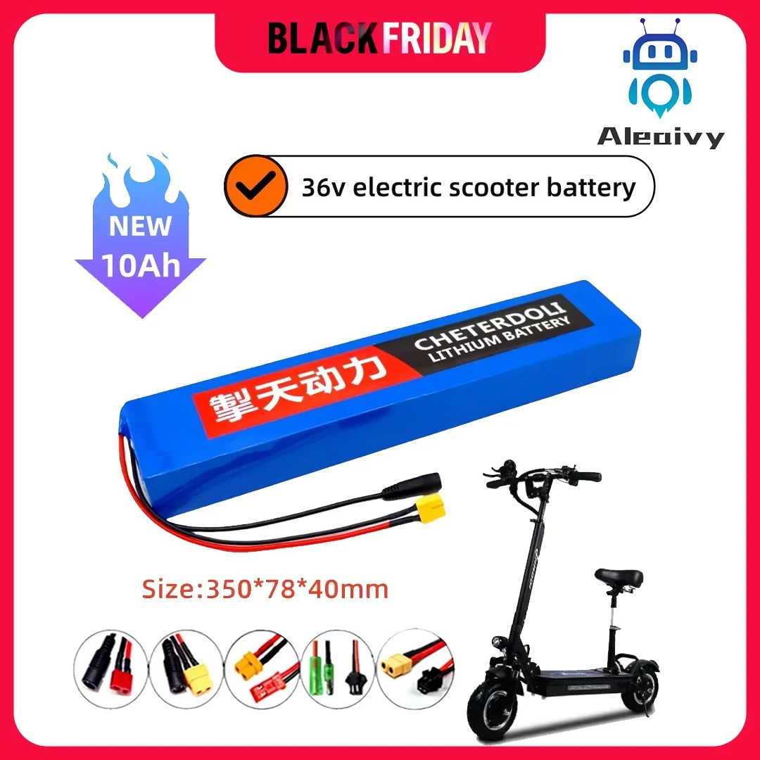 

Aleaivy 10S4P 36V 10000mAh 42v Electric Scooter Battery Pack 18650 Lithium M365 Electric Scooter 36v 350W 500W Battery Scooter