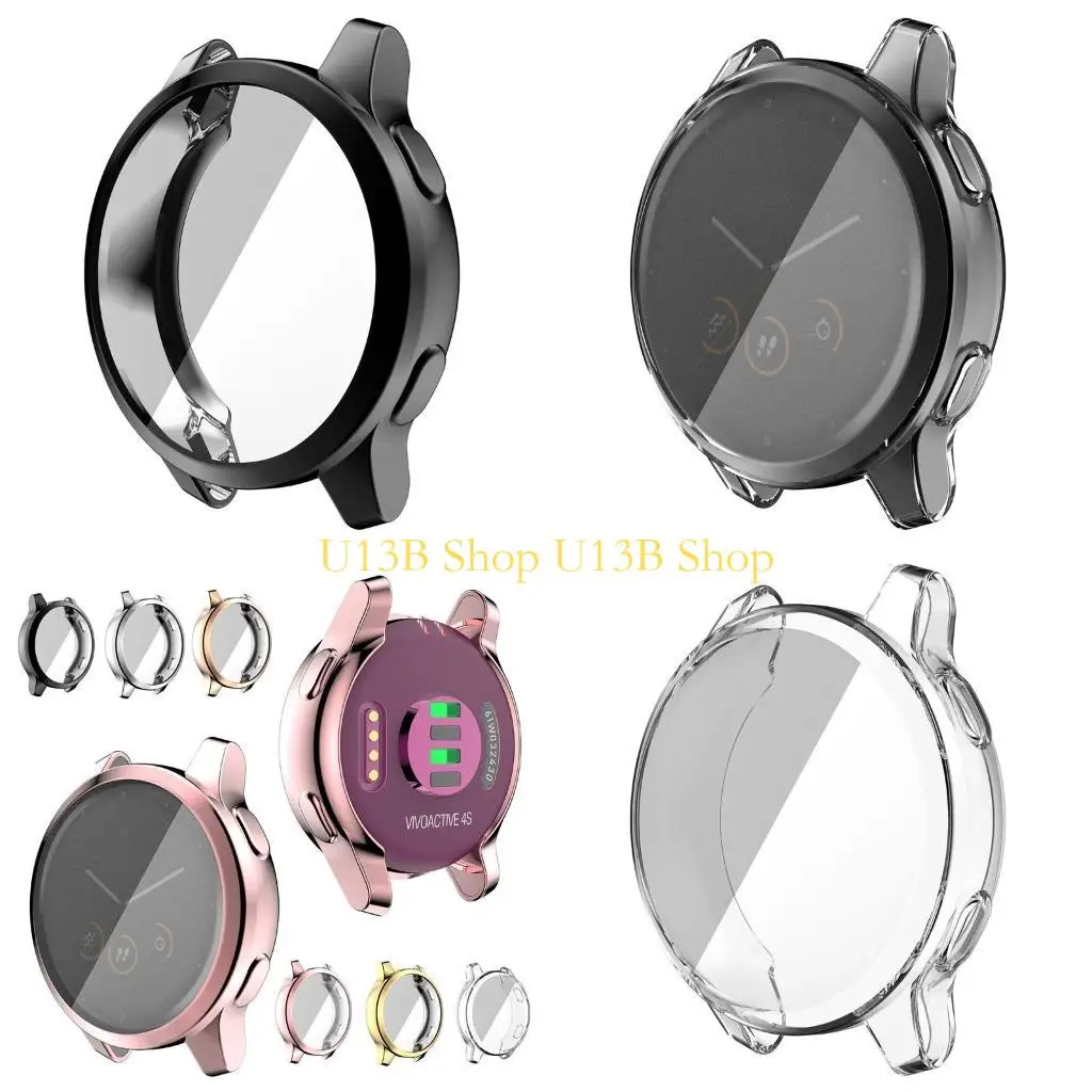 U13b per caso per Vivoactive 4S 40mm TPU Clear Schermo Protector tutt'intorno per caso Copertina protezione complessiva