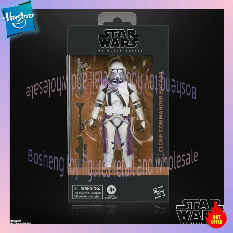 Original Hasbro Star Wars The Black Series Clone Commander Bacara Anime Figure Collection Models Toys view 5