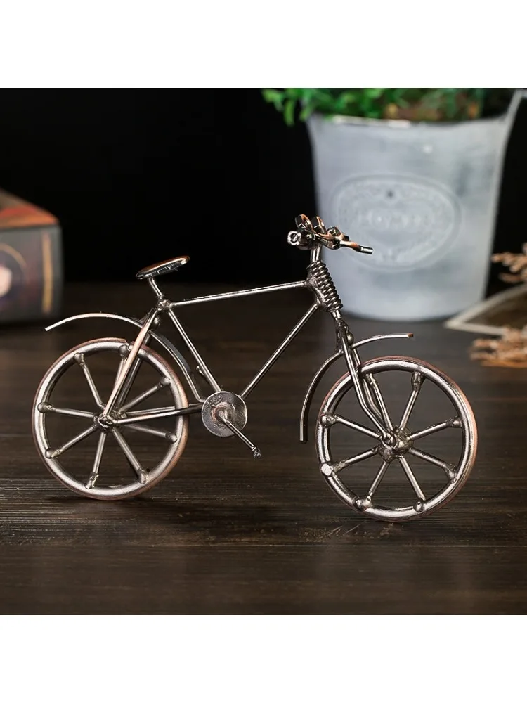 Handmade Bicycle Model Ornaments B&B Inn Shoe Shop Decorations Children's Clothing Shop Personalized Creative Modern Simple