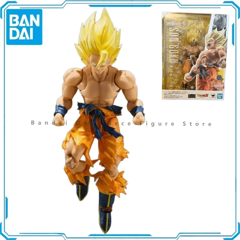 In Stock Original SHF Bandai Dragon Ball Super Saiyan Son Goku 3.0 The Legendary Action Figure Animation ToyGift Model Collector