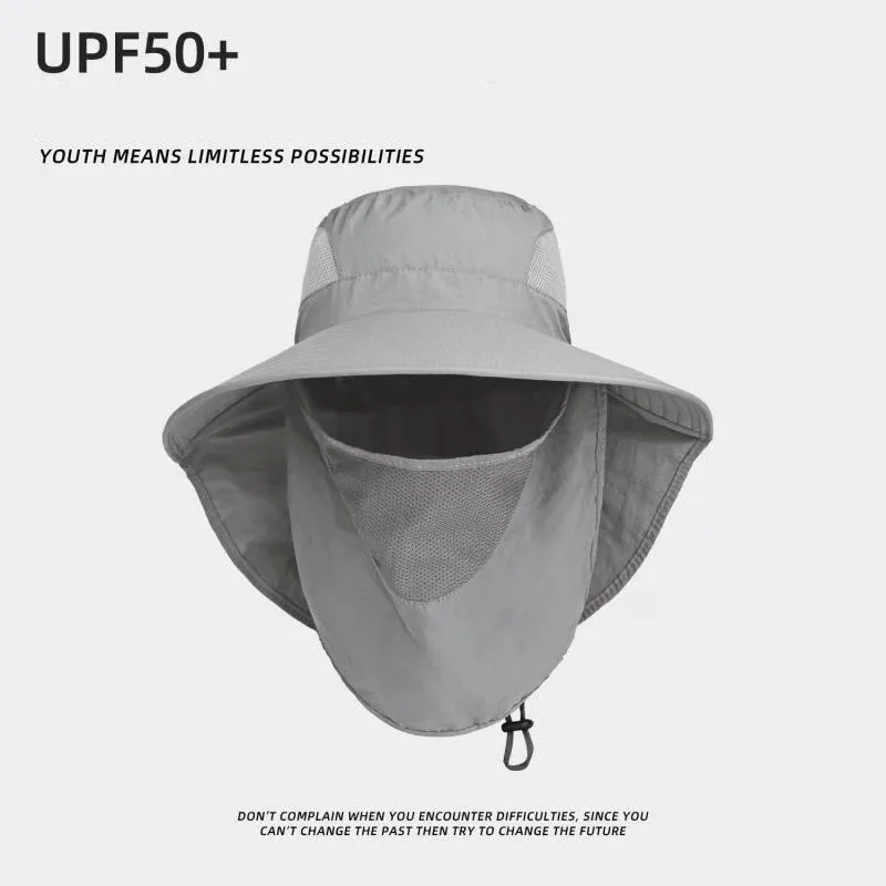 

Outdoor Fisherman's Hat Men's Sunscreen Hat Men's Summer Sunscreen Mask Fishing Mountaineering Hat