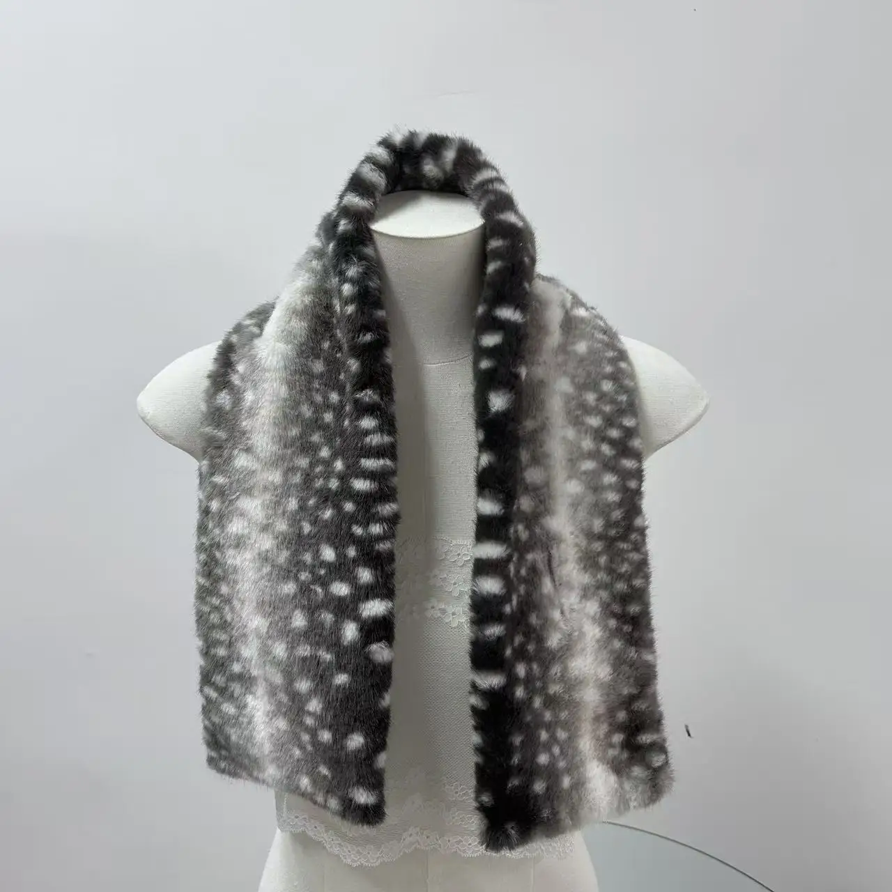 Winter Japanese Elk Scarf Hairband Mori Cute Deer Series Sweet Girl Cross Scarf Christmas Role Play Daily Dating Accessories