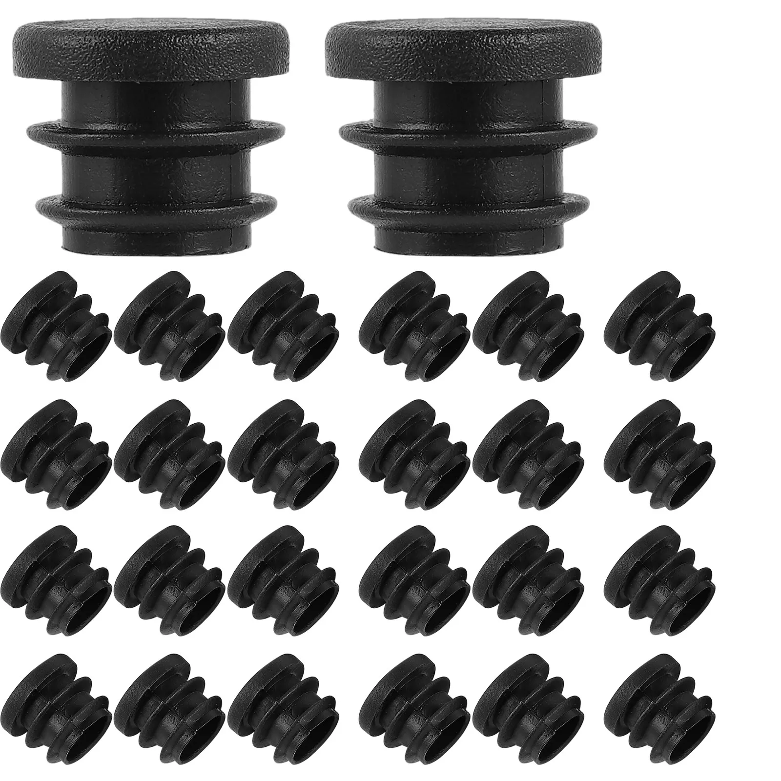 50 Plastic Chair Leg Caps Tube End Inserts For Chair Feet Table Leg Stool Furniture Glide Protectors Table Foot Plug Protectors