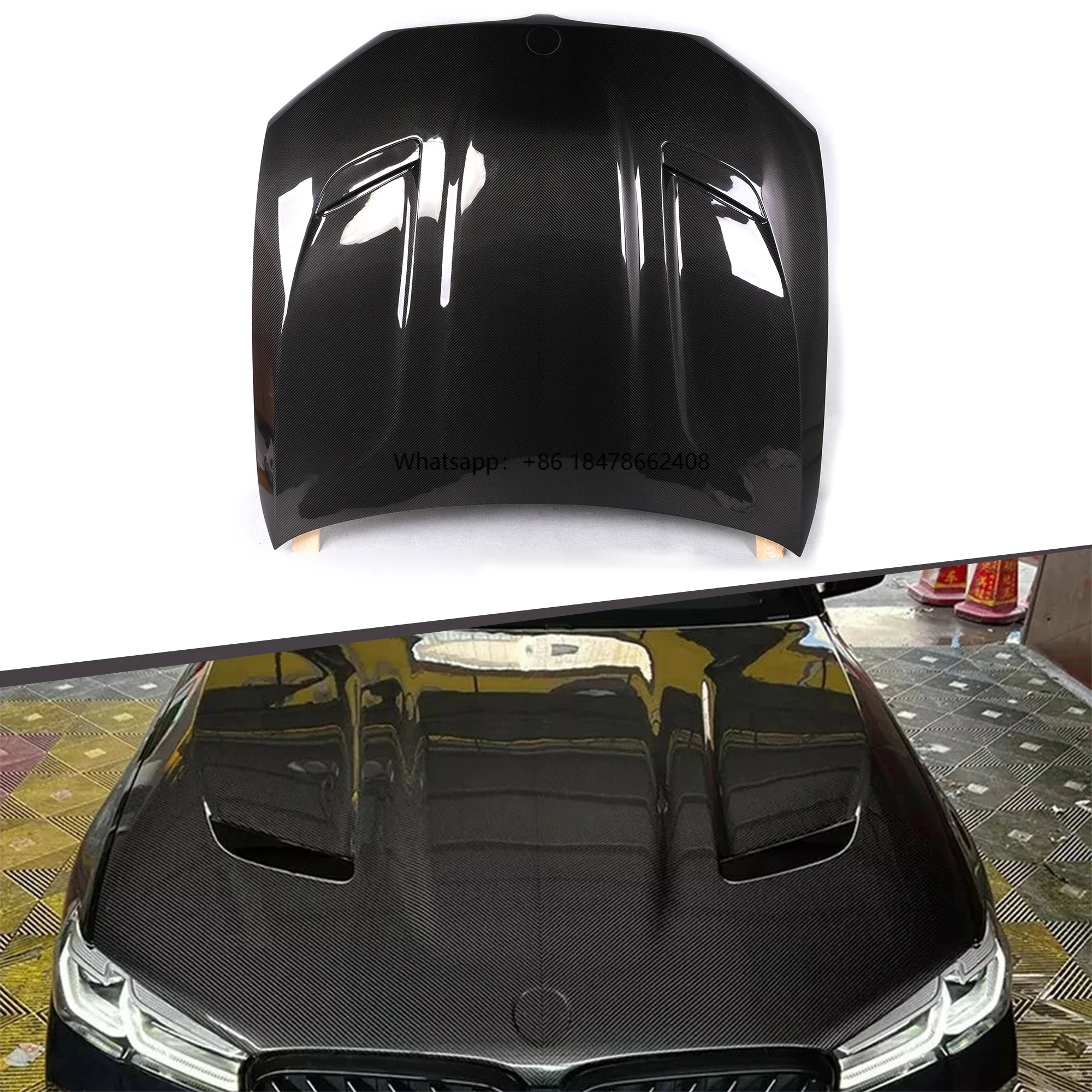 

CS Style Dry Carbon Fiber Front Engine Hood Bonnet for F90 M5 5 Series G30 4-Door 2018+