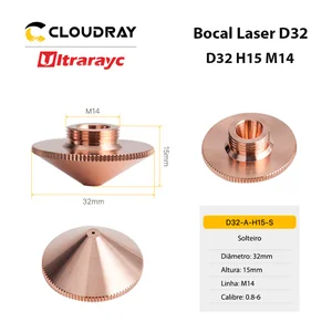 Ultrarayc fiber cutting head, laser, simple, double, chrome layers, D32, 0.8-6.0mm caliber, Raytools, Empower 6 Main Sales Double Tip - №5