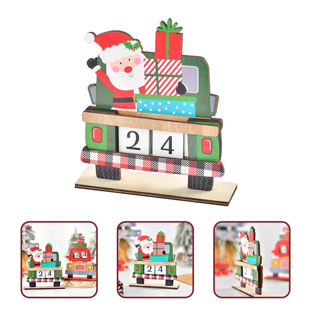 

Christmas Advent Calendar Wooden Countdown Xmas Decor Gift Home Bar Hotel Mall Festive Atmosphere Safe