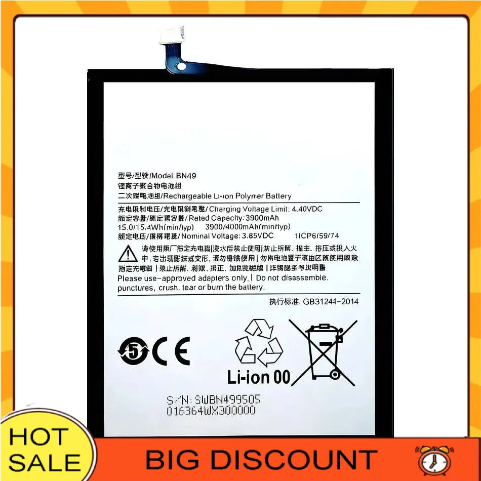 

BN49 Environmentally Friendly For Xiaomi Redmi 7A 4000Mah High Capacity Mobile Phone Battery