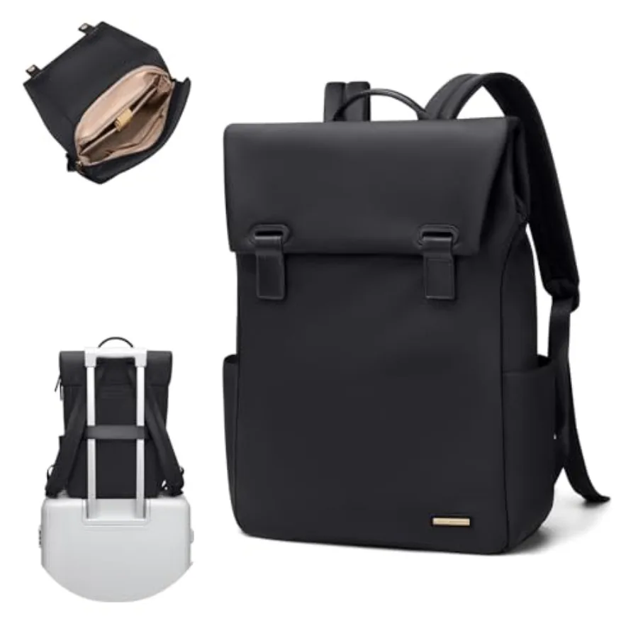 

Women Laptop Backpack Computer Backpacks Carry On Waterproof backpack Fits Notebook Travel Commute College Black