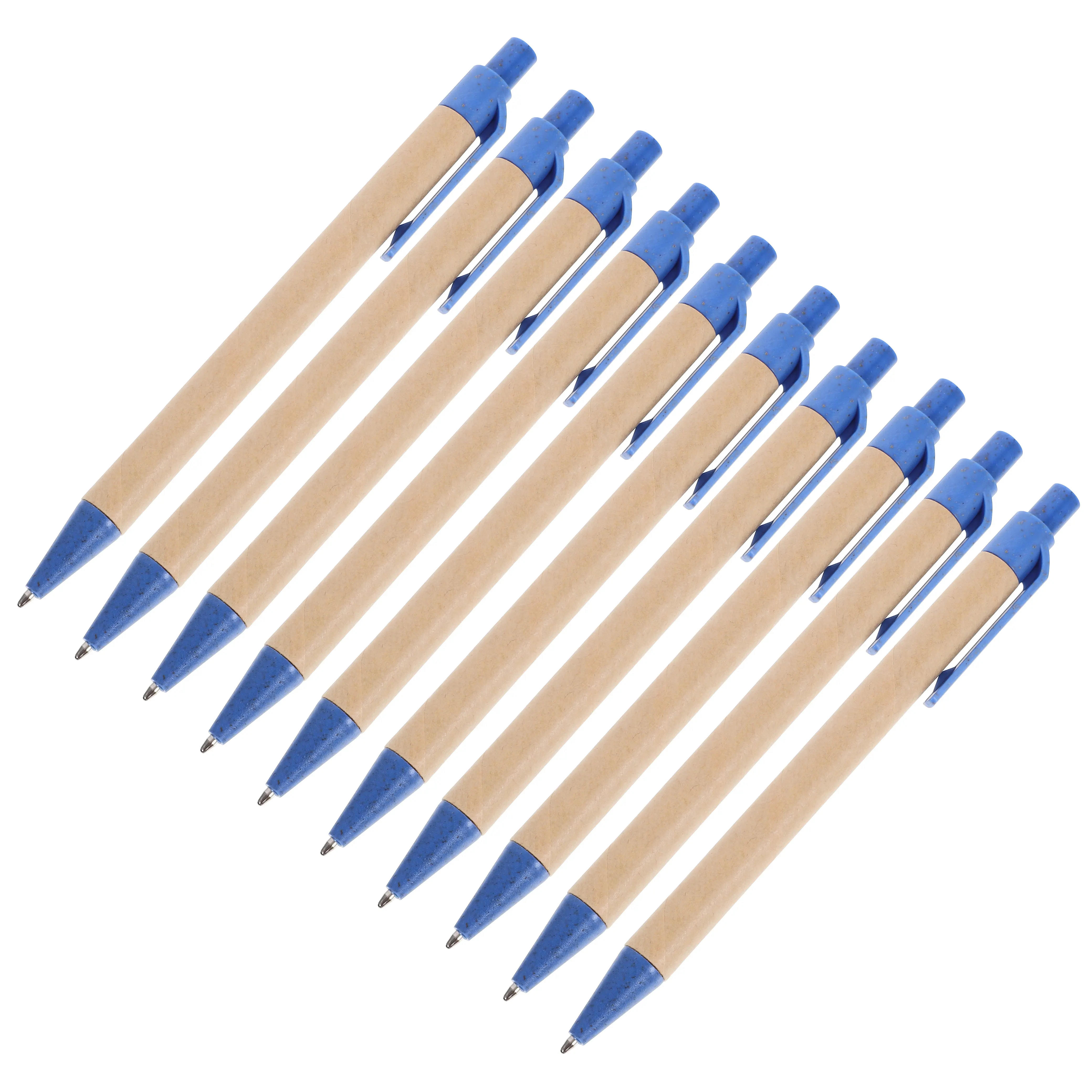 10Pcs Ballpoint Pens Stable Ink Comfortable Grip Multi-Function Writing Pens Office School Bulk Portable Daily Use