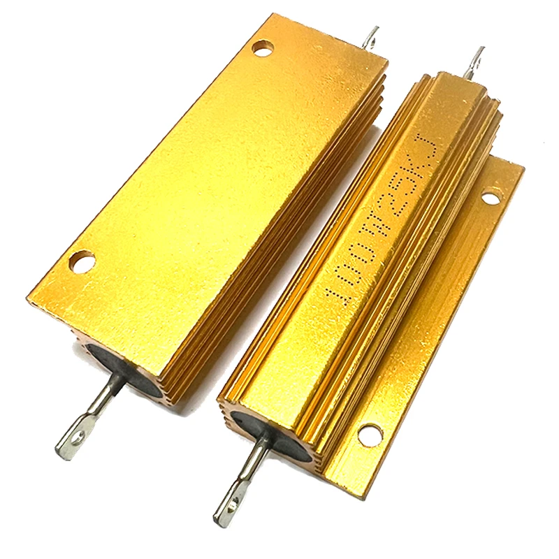 

1pcs RX24 100W Aluminum Power Metal Shell Case Wirewound Resistor 47K 50K 51K 68K 75K 82K 100K 150K 180K 200K 300K