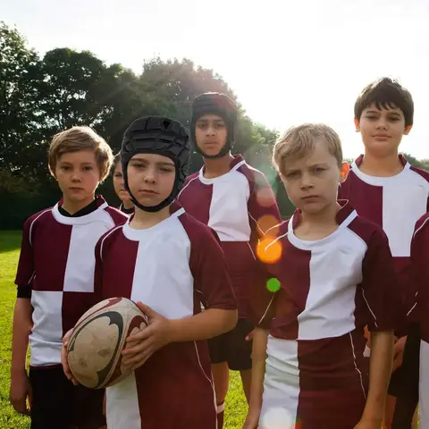 Huvudskydd för rugbyhjälm, huvudbonad för fotboll, keps, huvudskydd, mjukt skyddshjälm för barn, ungdomar, fotbollsvisir 10 best sales huvudbonad - №8