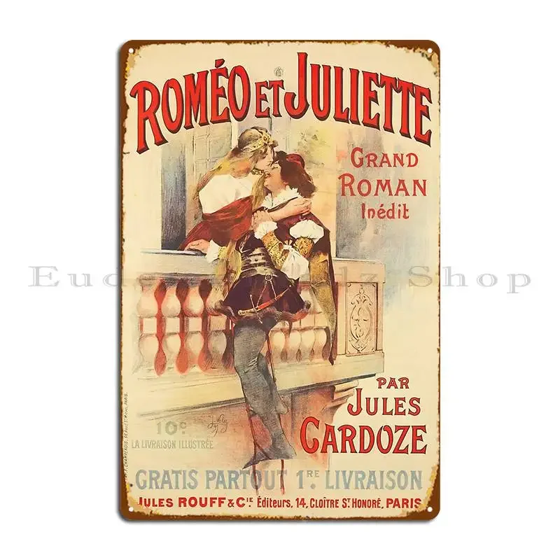 Romeo And Juliet Metal Sign Living Room Cinema Kitchen Garage Print Tin Sign Poster