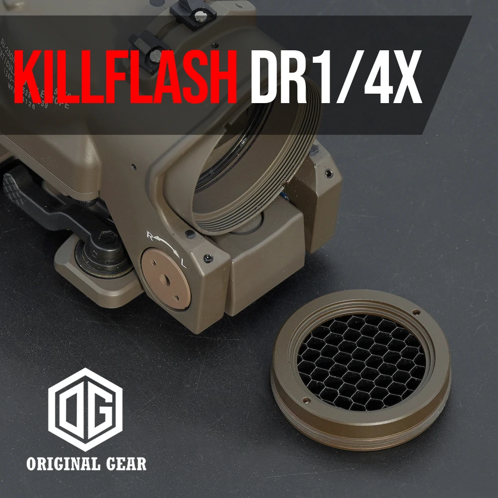 Material CNC TECH Killflash Anti-Reflection Device Tactical Protection Cover For Elcan DR 1-4X Riflescope