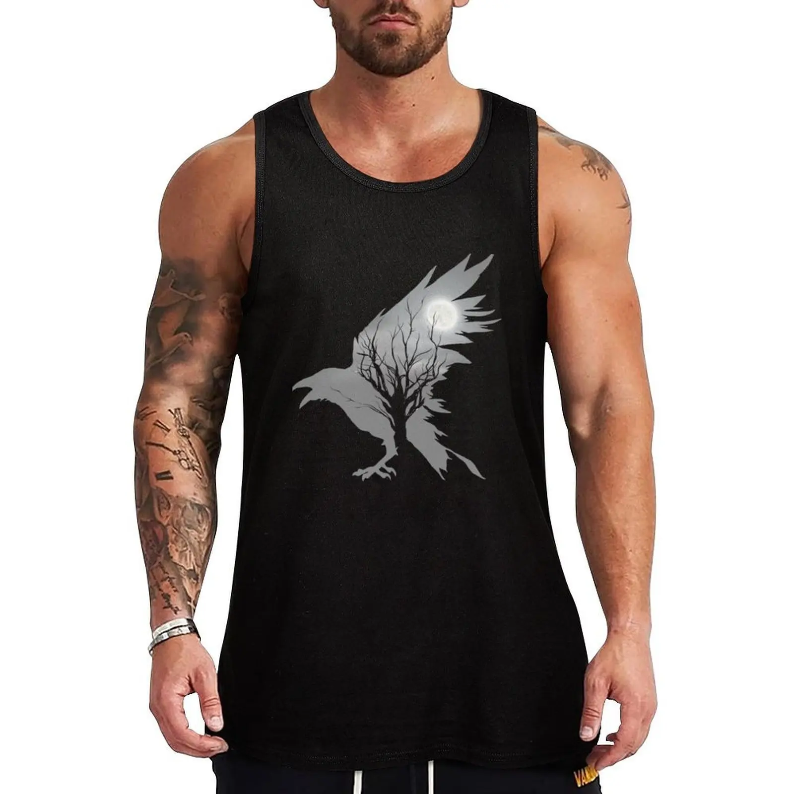 

Crow Tank Top Quick Dry Tank Top Breathable Lightweight Sleeveless