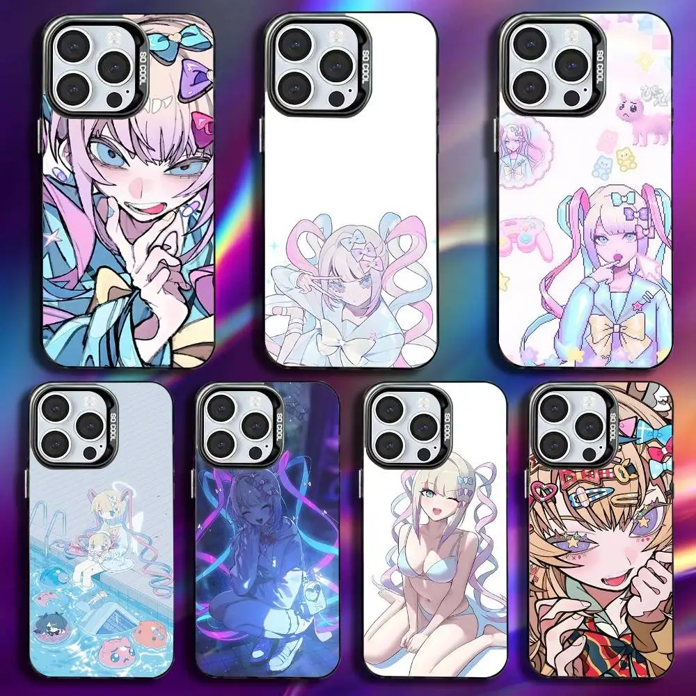 

N-Needy Girl S-Streamer Phone Case For iPhone 16,15,14,13,12,11,Pro,Max,Plus,Mini,XS,SE Anti Fall Black Matte Hard Bumper