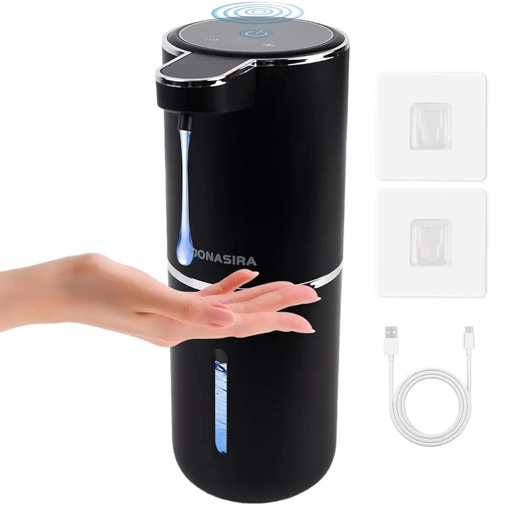 

Automatic Soap Dispenser Touchless, Hands-Free, USB Rechargeable Dish Hand Soap Dispenser, 4 Adjustable Volume, Clog-Free for