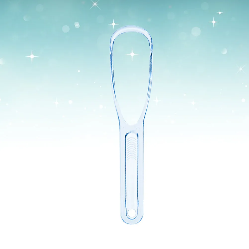 1Pcs Food Grade Stainless Steel Tongue Scraper for Oral Hygiene Halitosis Prevention Fresh Breath Tongue Cleaner Scraper