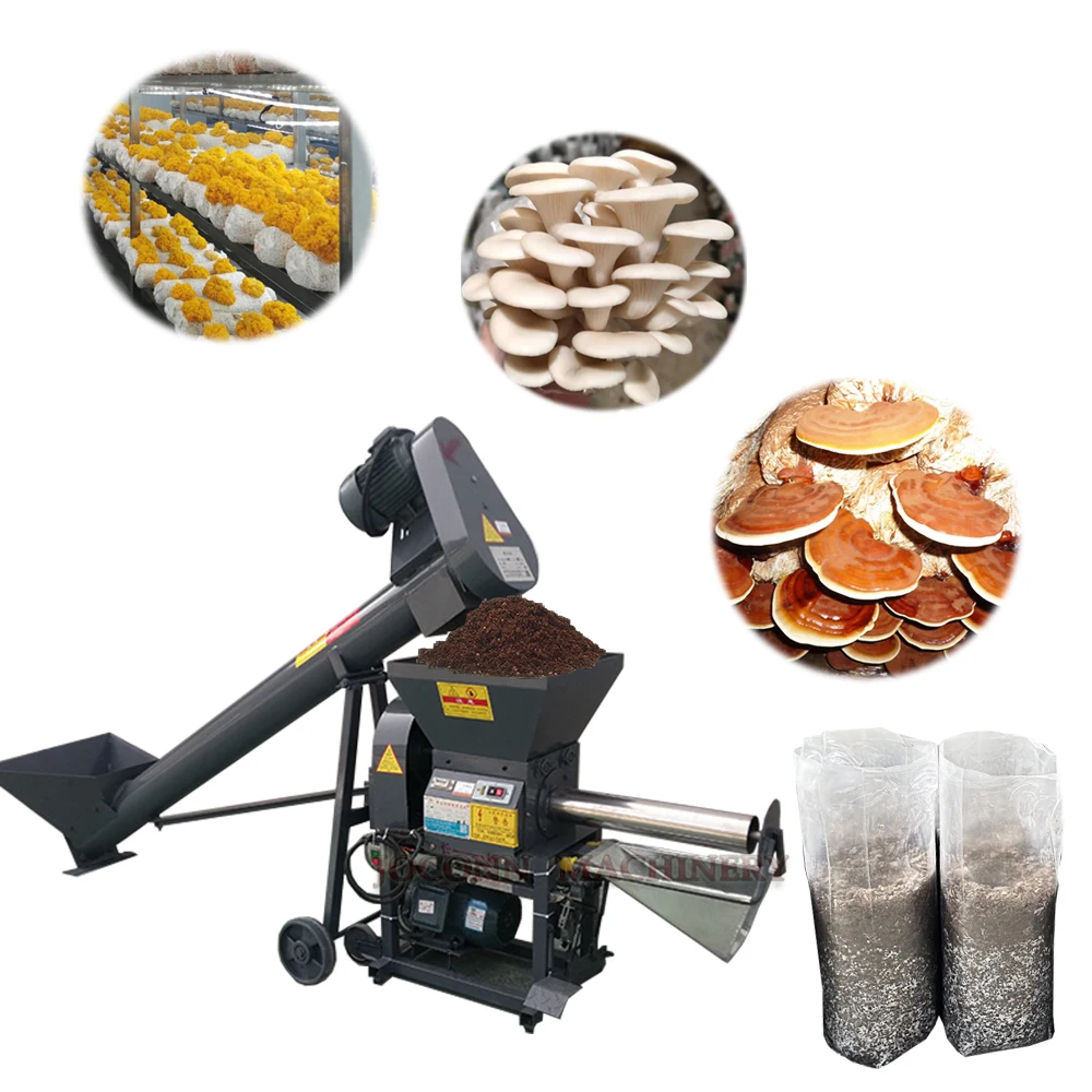 Hot Selling Mushrooms Bagging Machine Shiitake Mushroom Bag Filling Machine Lion Mane Mushroom Bagger