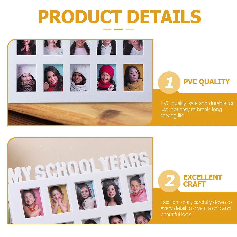 

Growth Memory Photo Frame For Kids School Years Graduation Picture Collage Frame Rustic Modern Home Decor Gift