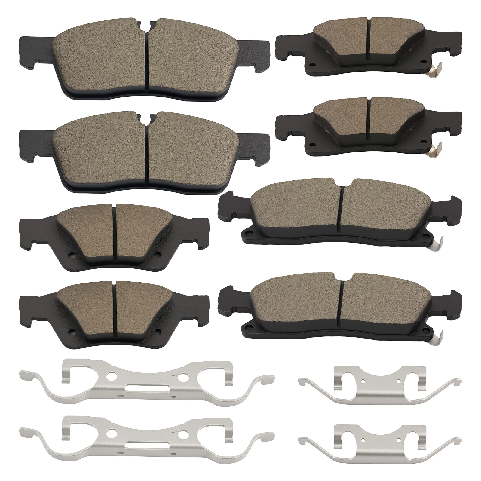 

8x Front&Rear Ceramic Brake Pad Sets For Dodge Durango 2011-2020 D1455/D1498