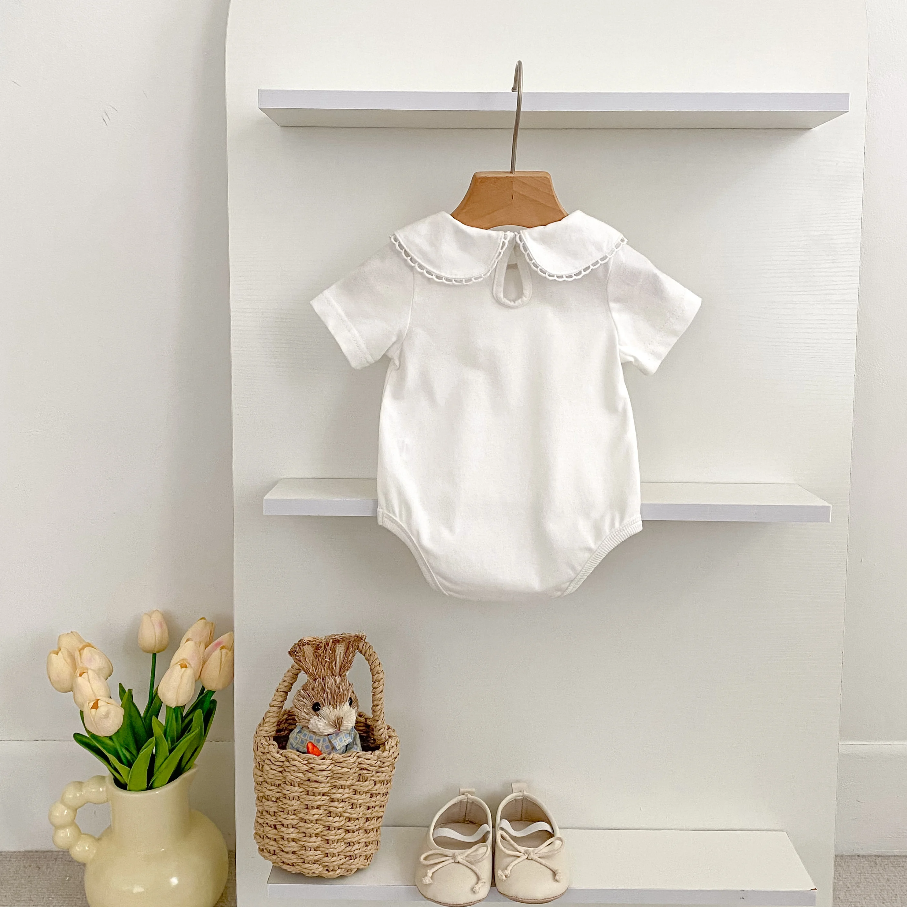0-24M Herbst Baby Mädchen Romper Baby Mädchen Kleidung Kleinkind Neue Mädchen Spitze Kragen Strampler Baumwolle Weiß Infant baby Mädchen Overall – Detail 40