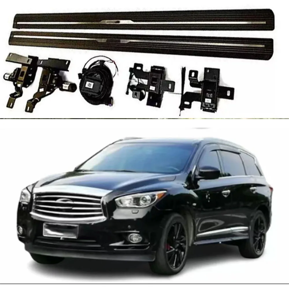 Black Power Deployable Electric Running Board Fits for Infiniti QX60 2013-2021