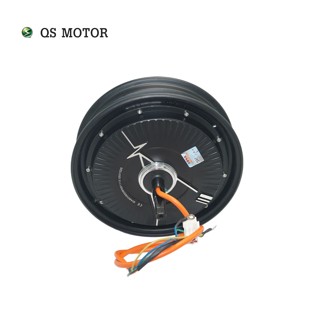 QS MOTOR 10 inch QS212 800W 60V 500RPM Electric 27H In-wheel BLDC Hub Motor for E-Scooter