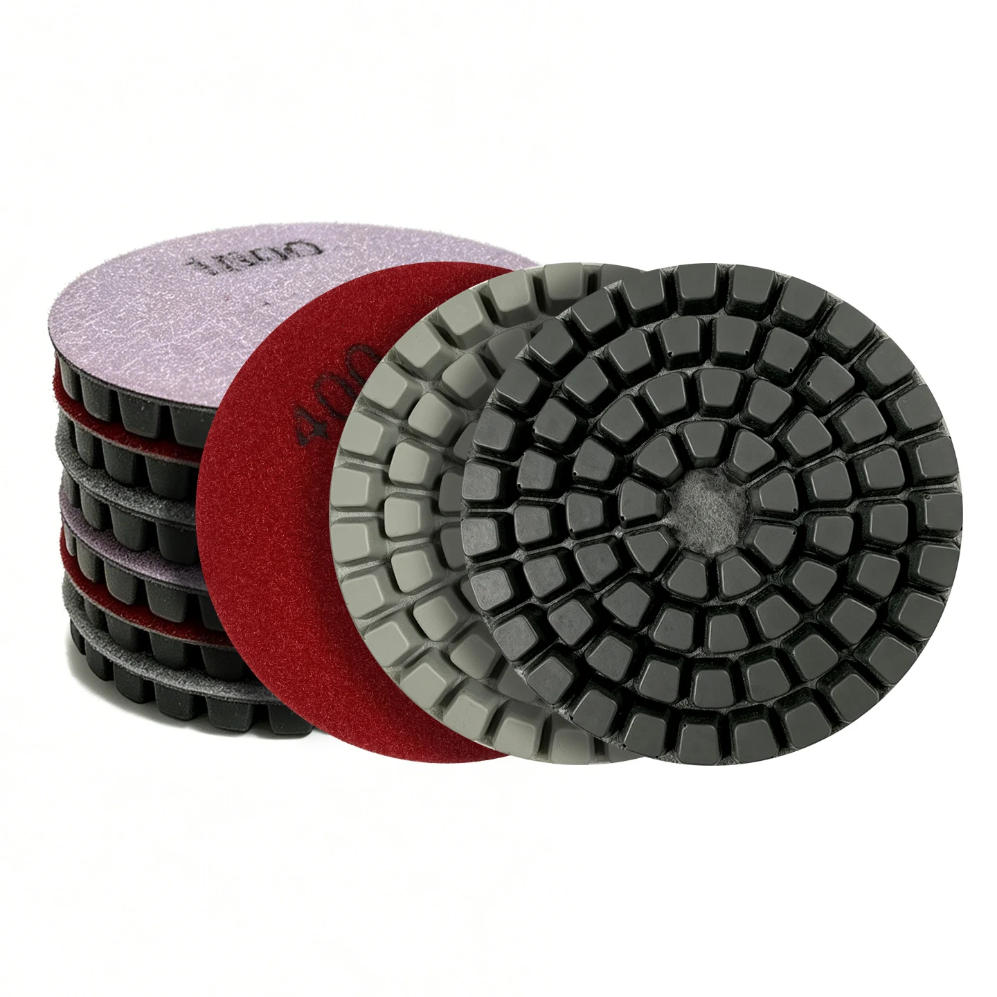 Diamond Flexible Polishing Pad, Physical & Staining Polish Disc for Concrete, Epoxy, Cured Floor Renovation