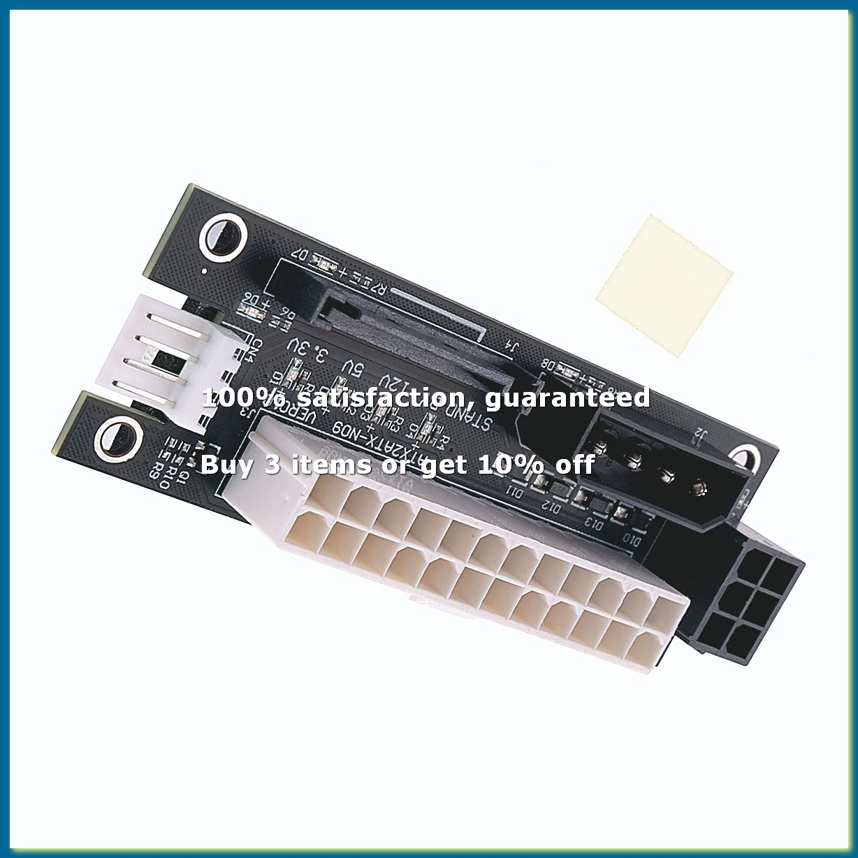 ●4 in 1 Molex 4Pin/SATA/ATX 6Pin/4Pin Dual PSU Multiple Power Supply Adapter Synchronous Power Board Add 2PSU with LED-ABFB