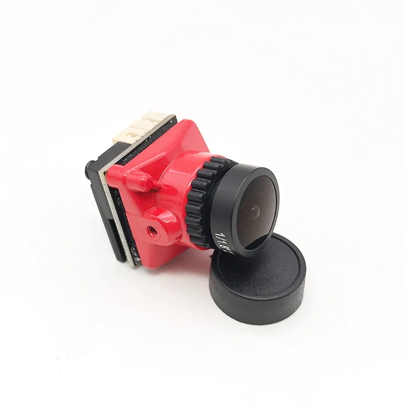 Cmos 1/1.8 1800TVL Mini FPV Camera 2.1mm Lens Power 5V-40V Red/Black for RC Drone