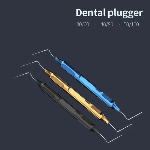 JNSUR 3 uds odontología Vertical Plugger esparcidor Dental conducto radicular llenado Vertical endodoncia mano Plugger herramienta instrumento Dental
