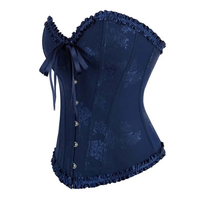 Corset Tops for Women Sexy Push-up Bustier Floral Intersperse Corset Waist Slimming Body Shapewear Black 2025 XS-XXL