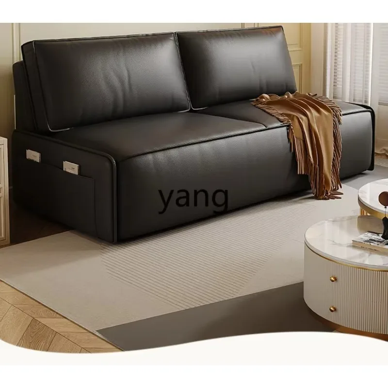 LH1  Tofu Block Sofa Bed Small Apartment Living Room Bedroom Study Foldable Push-Pull Dual-Use Double