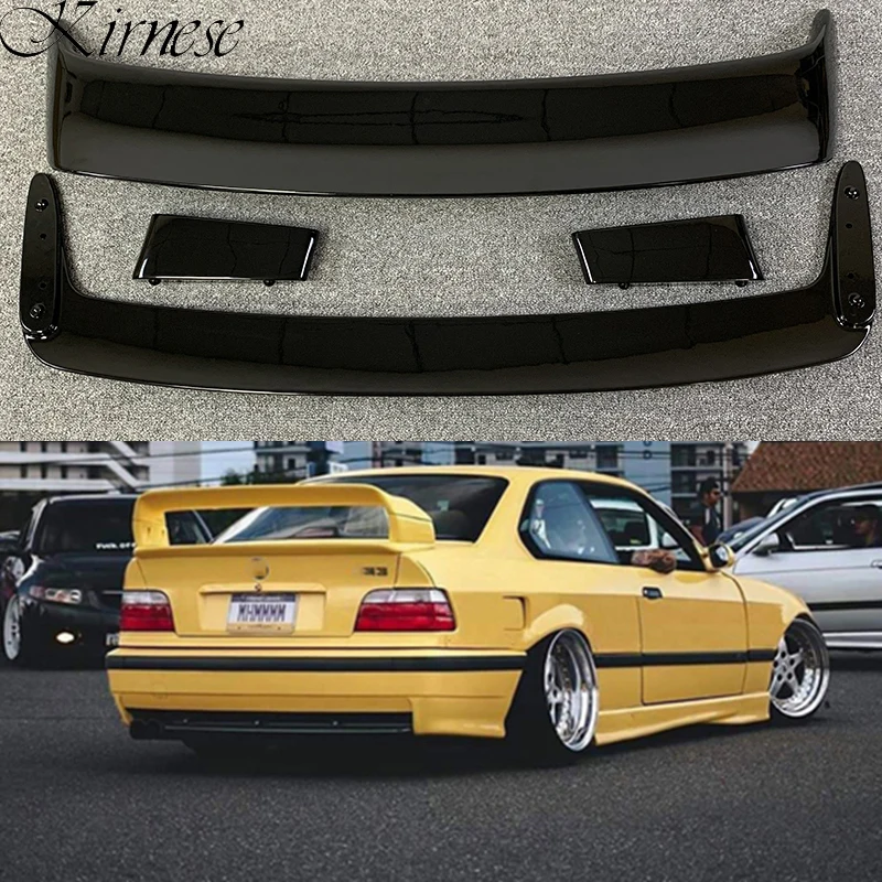 

For BMW E36 M3 spoiler 1990-2000 BMW M3 series spoiler with light ABS plastic materail unpainted spoiler for BMW E36 M3 Spoiler