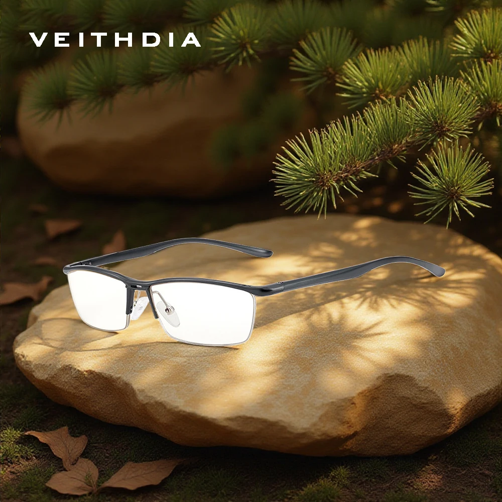 

VEITHDIA модные мужские очки, алюминиевые компьютерные очки с защитой от синего света, устойчивые к истиранию, оптические очки VFA130
