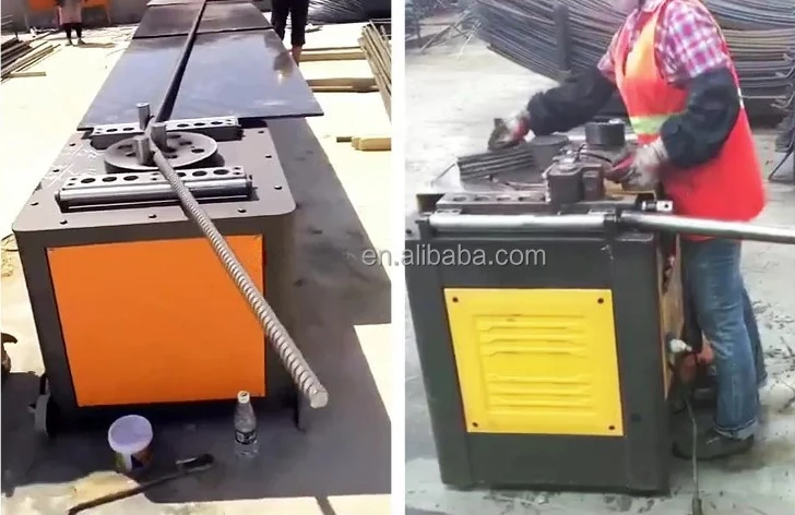 Steel Bending Machine Rebar Bending Machine Portable Reinforcing Metal Steel Bar Bender