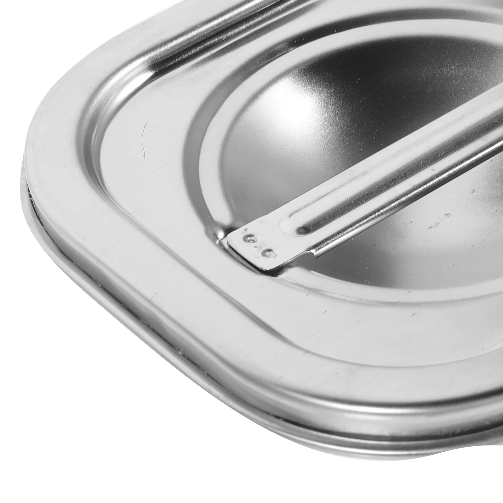 

Stainless Steel Seasoning Container Lid 12CM Square Oil Pot Cover Kitchen Supplies Easy Clean Jar Lids Storage Solution