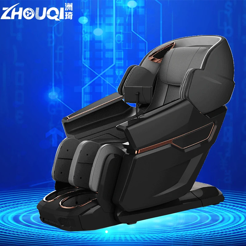

4D SL Home & Office Electric Leg Lift Massage Chair With Zero Gravity & Full Body Massage Features Made Of PU Leather
